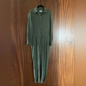 R Label Olive Green Jumpsuit size small
